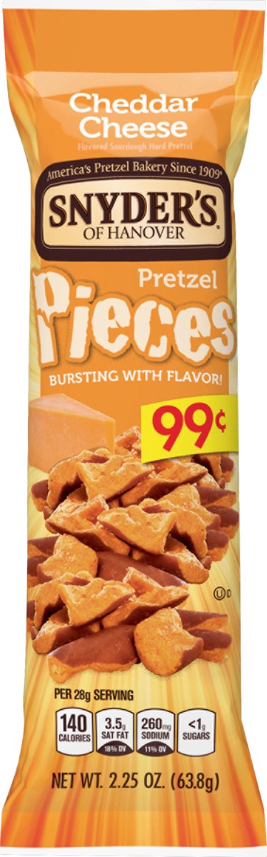 slide 2 of 3, Snyder's of Hanover Cheddar Cheese Pretzel Pieces, 2.25 oz