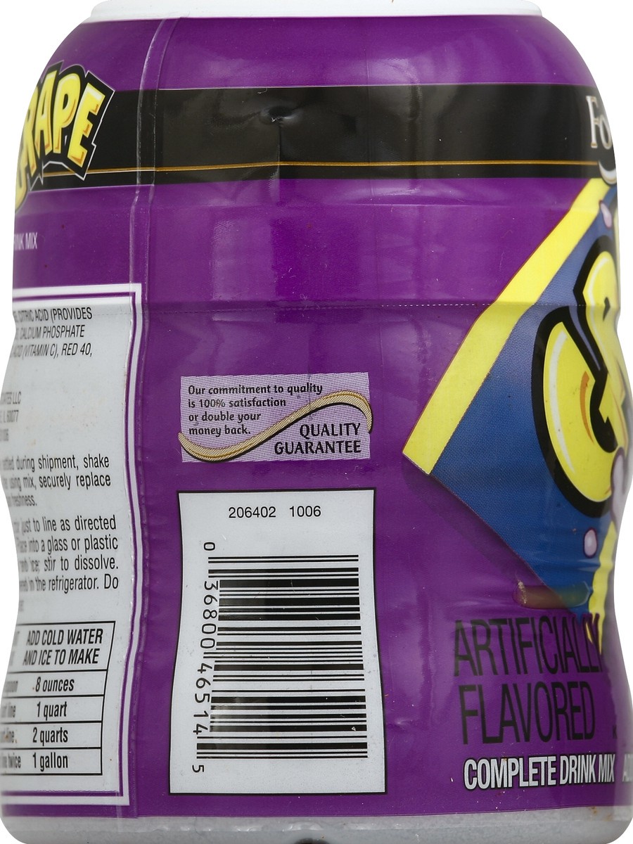 slide 3 of 6, Food Club Grape Drink Mix, 8 qt