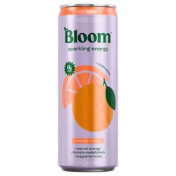 Bloom Juicy Orange Sparkling Energy Drink, 12 fl oz can