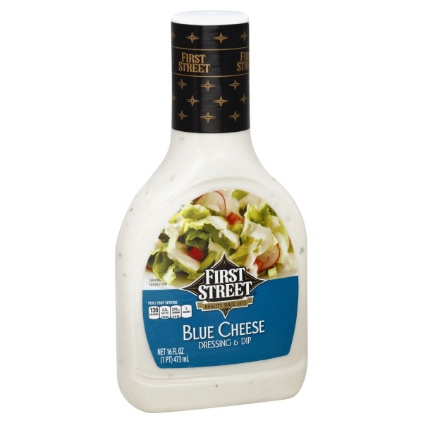 slide 1 of 1, First Street Blue Cheese Dressing, 16 oz