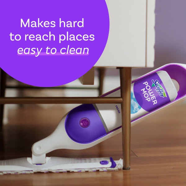 slide 4 of 10, Swiffer Power Mop Starter Kit Non-Peggable, 1 ct