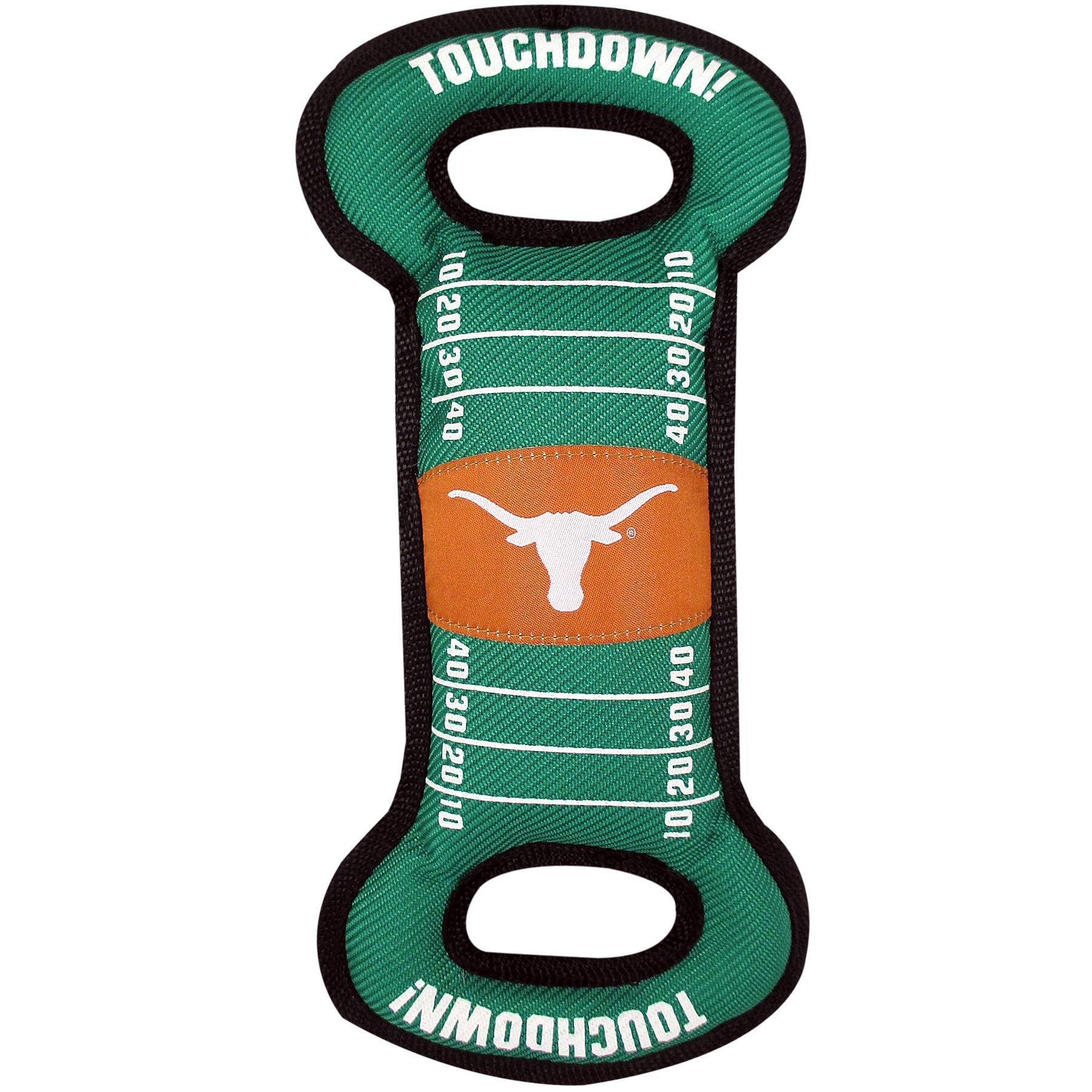 slide 1 of 4, NCAA Texas Longhorns Field Dog Toy, MED