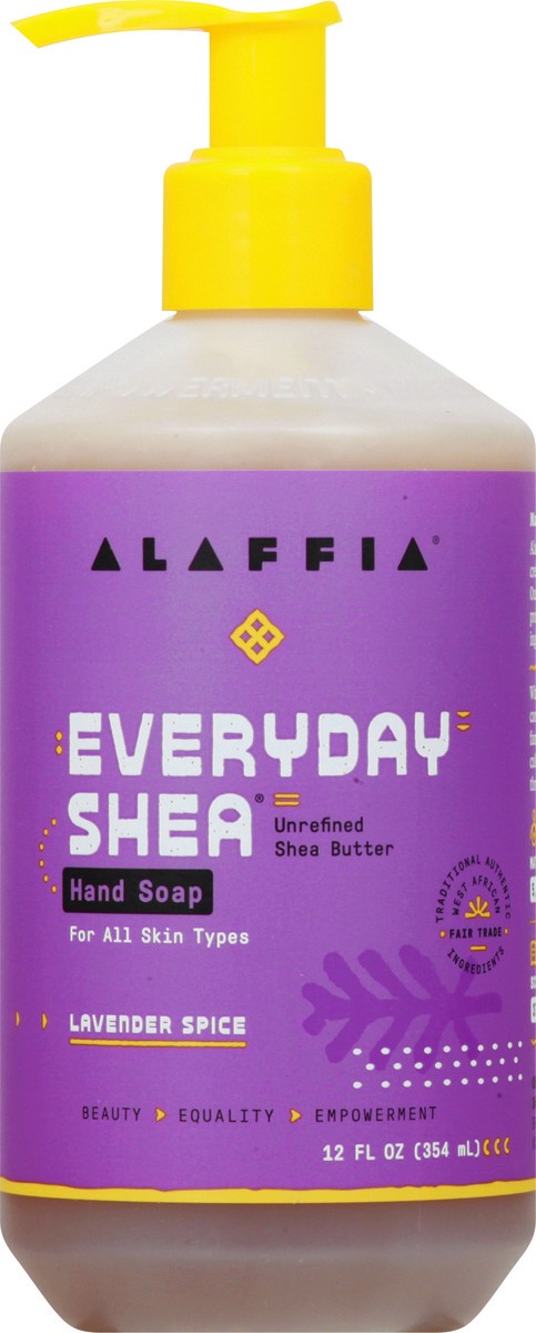 slide 1 of 12, Alaffia Lavender Spice Hand Soap 12 oz, 1 ct