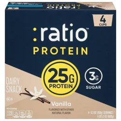 :ratio Protein Vanilla Greek Yogurt - 21.2oz/4pk