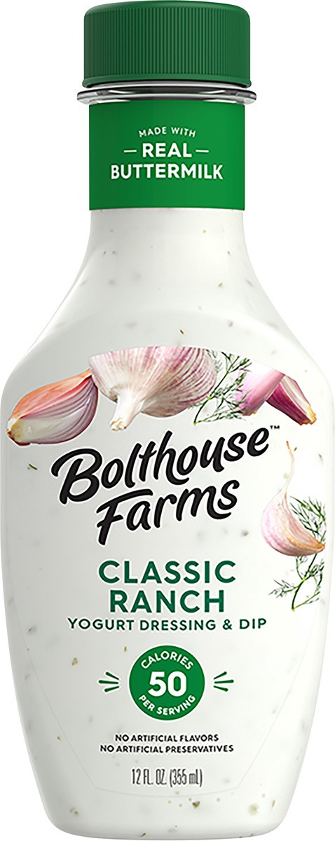 slide 2 of 9, Bolthouse Farms Dressing, Classic Ranch Yogurt Dressing, 12 fl. oz., 12 oz