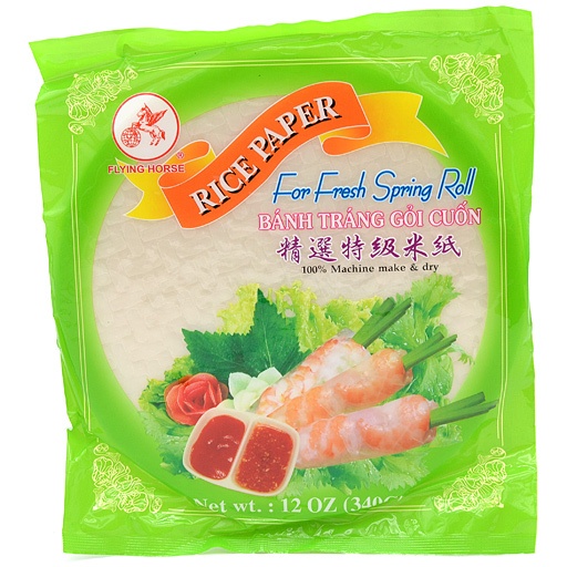 slide 1 of 1, Flying Horse Rice Paper Thin-22cm Bag, 12 oz