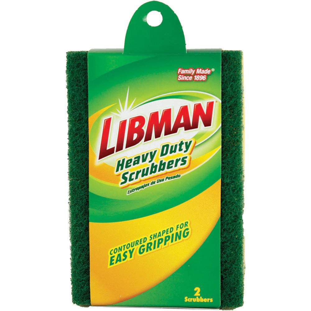 slide 1 of 2, Libman Scrubbers, Heavy Duty, 2 ct