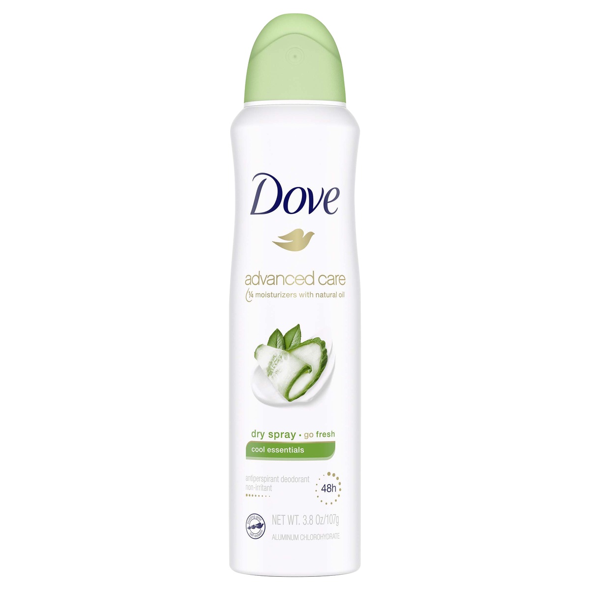 slide 5 of 5, Dove Dry Spray Cool Essentials Antiperspirant, 3.8 oz