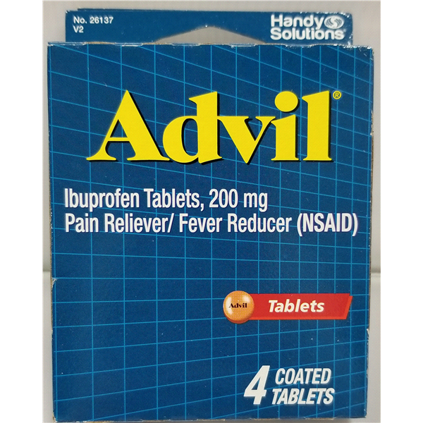 slide 1 of 1, Advil Tablets, 4 ct