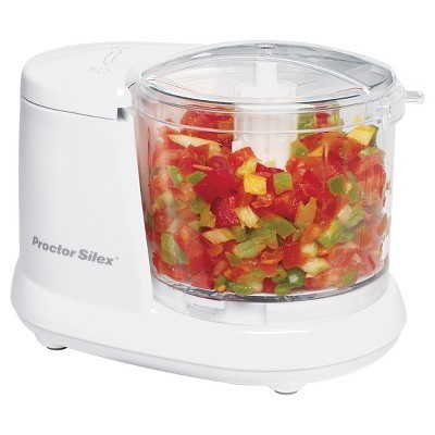 slide 1 of 4, Proctor Silex Food Chopper White, 1.5 cup