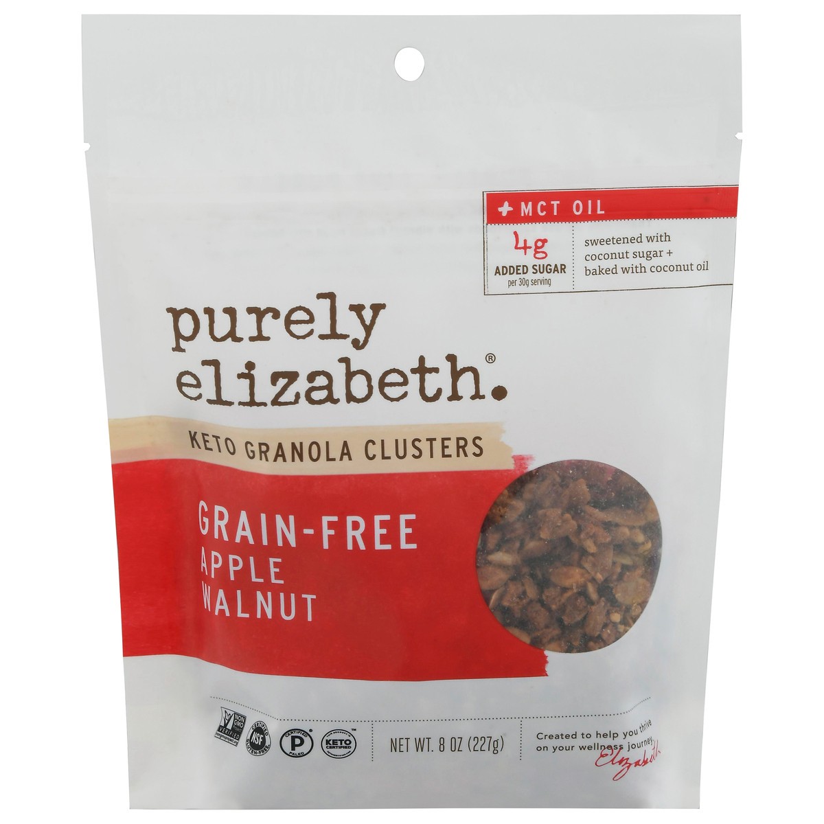 Purely Elizabeth GrainFree Apple Walnut Keto Granola Clusters 8 oz Shipt