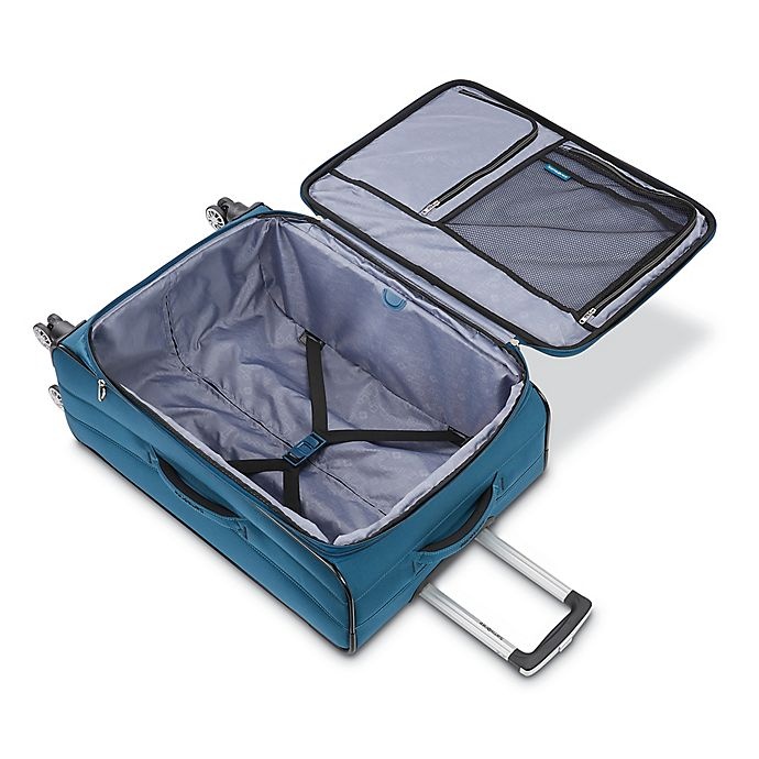 slide 2 of 7, Samsonite Ascella X Softside Spinner Checked Luggage - Teal, 25 in