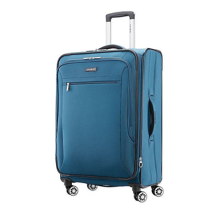 slide 1 of 7, Samsonite Ascella X Softside Spinner Checked Luggage - Teal, 25 in