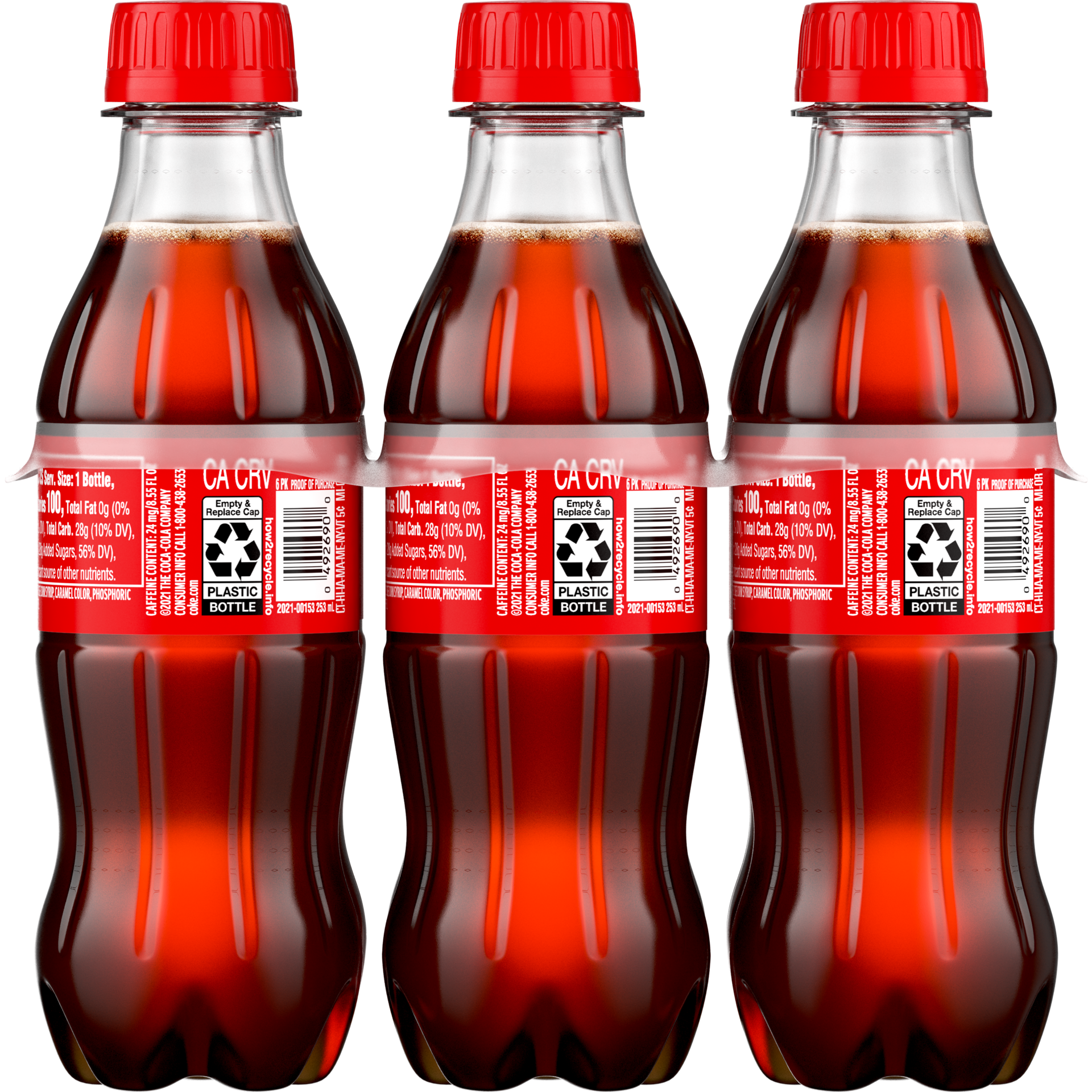 slide 5 of 5, Coca-Cola Soda Soft Drink, 8.55 fl oz, 6 Pack, 51.30 fl oz