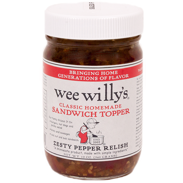 slide 1 of 1, Wee Willy's Zesty Pepper Relish, 12 oz