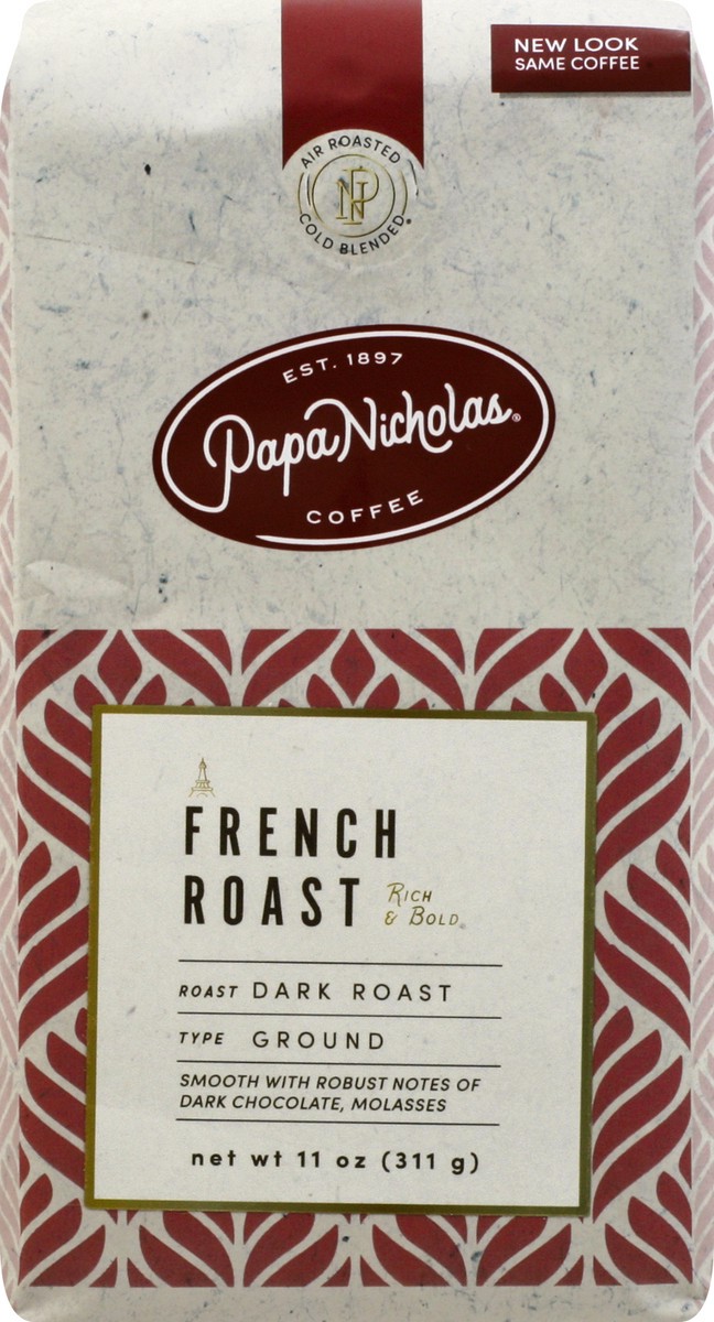 slide 5 of 6, PapaNicholas Coffee, Ground, Dark Roast, French Roast - 11 oz, 11 oz