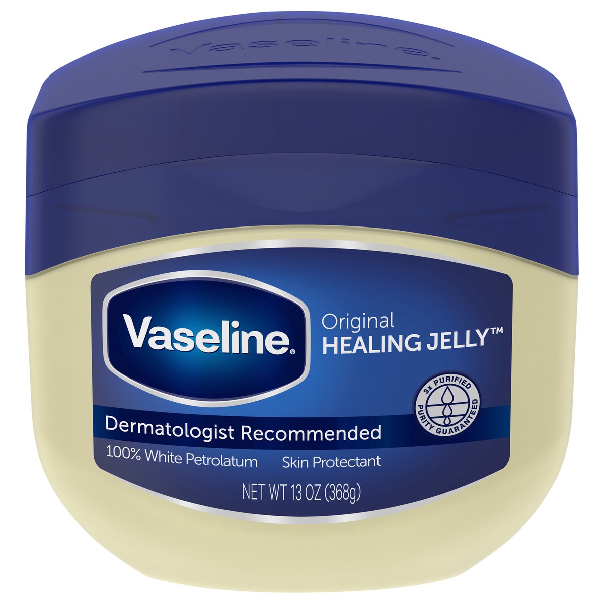 slide 1 of 3, Vaseline White Petroleum Jelly Protectant Healing Jelly Original, 13 oz