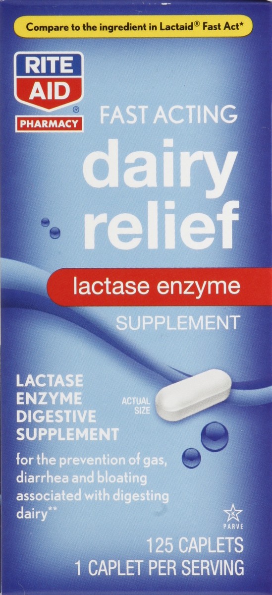 slide 4 of 5, Rite Aid Ra Dairy Relief Fa, 125 ct