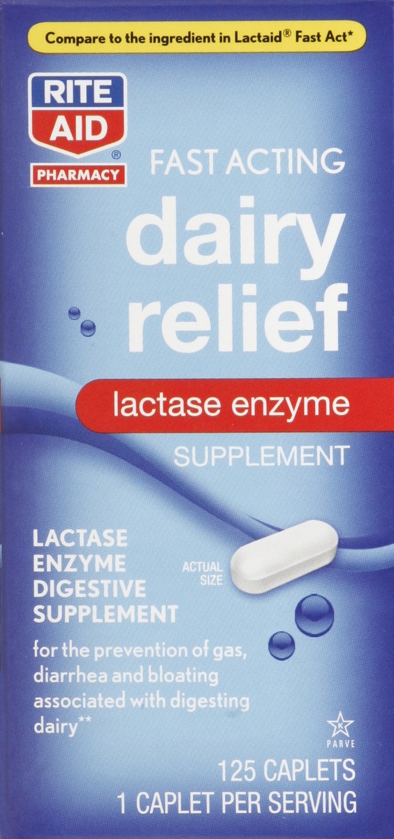 slide 2 of 5, Rite Aid Ra Dairy Relief Fa, 125 ct