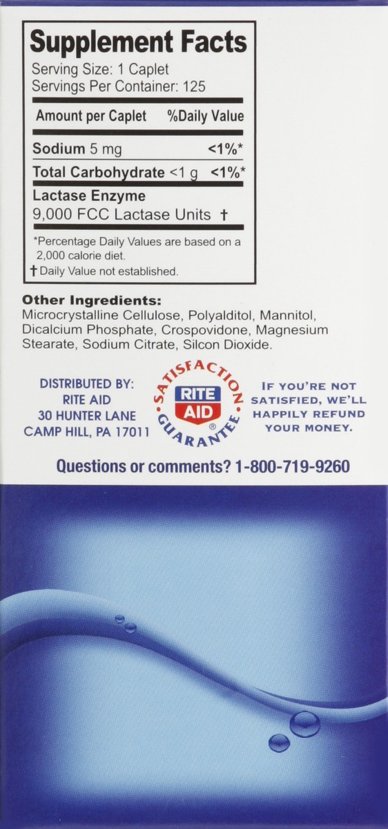 slide 5 of 5, Rite Aid Ra Dairy Relief Fa, 125 ct