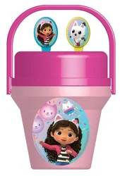 Gabby's Dollhouse Mini Spill Resistant Bubble Bucket & Bubbles