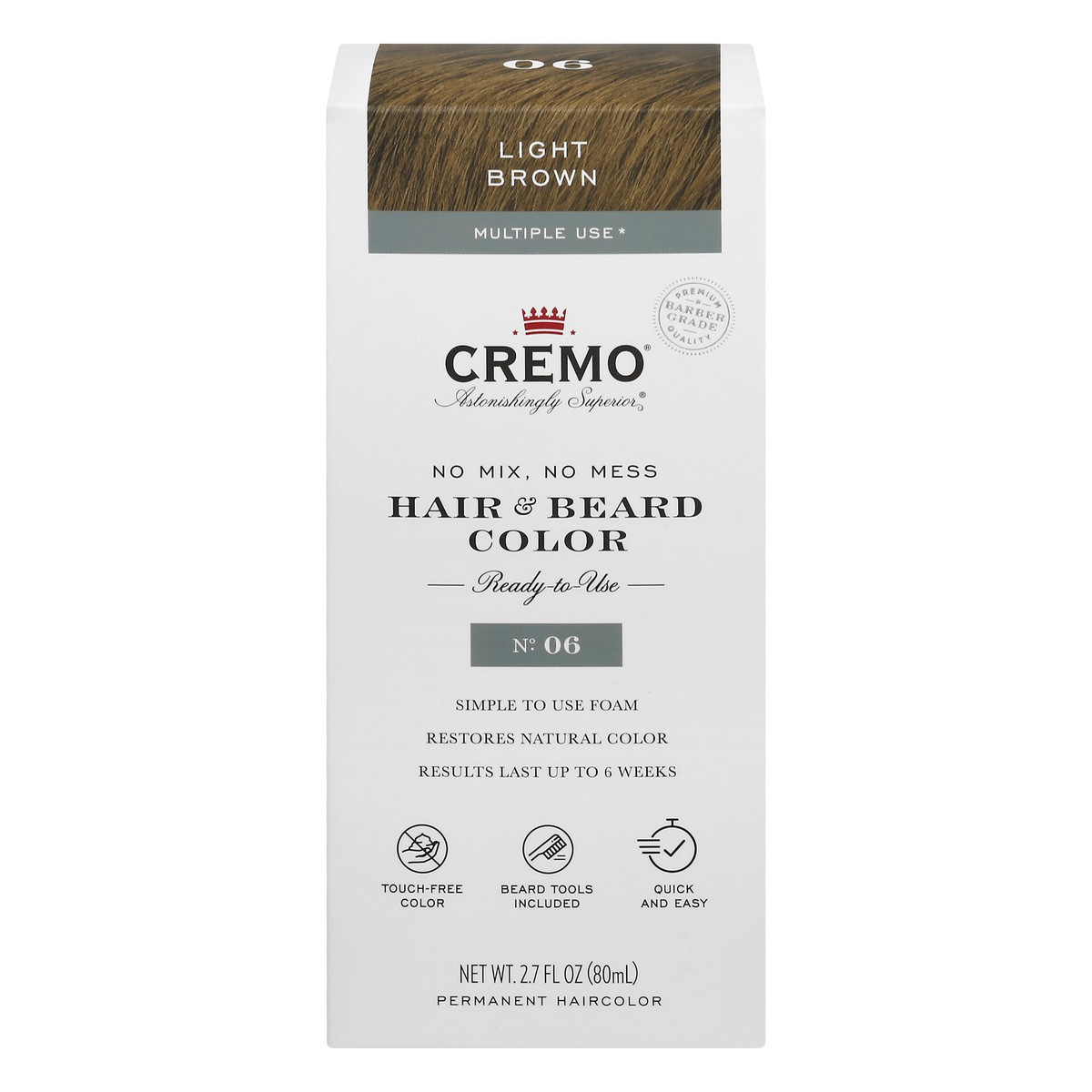 slide 1 of 9, Cremo Crmo Beard/Hair Colr, 3.2 oz