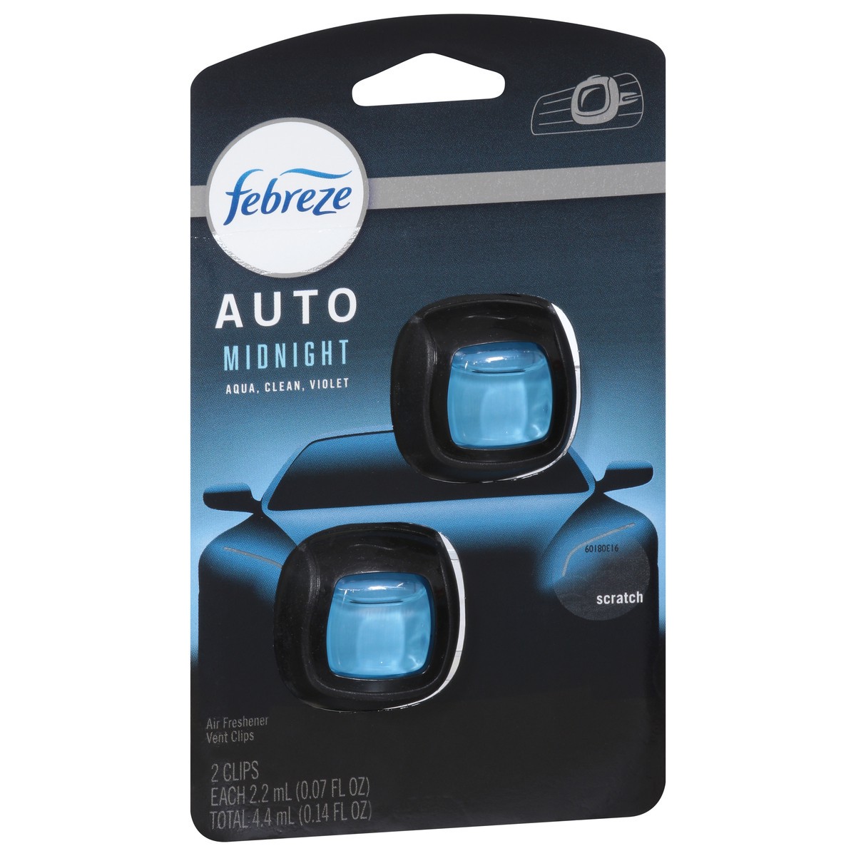 slide 9 of 10, Febreze Auto Midnight Air Freshener 2 ea, 2 ct