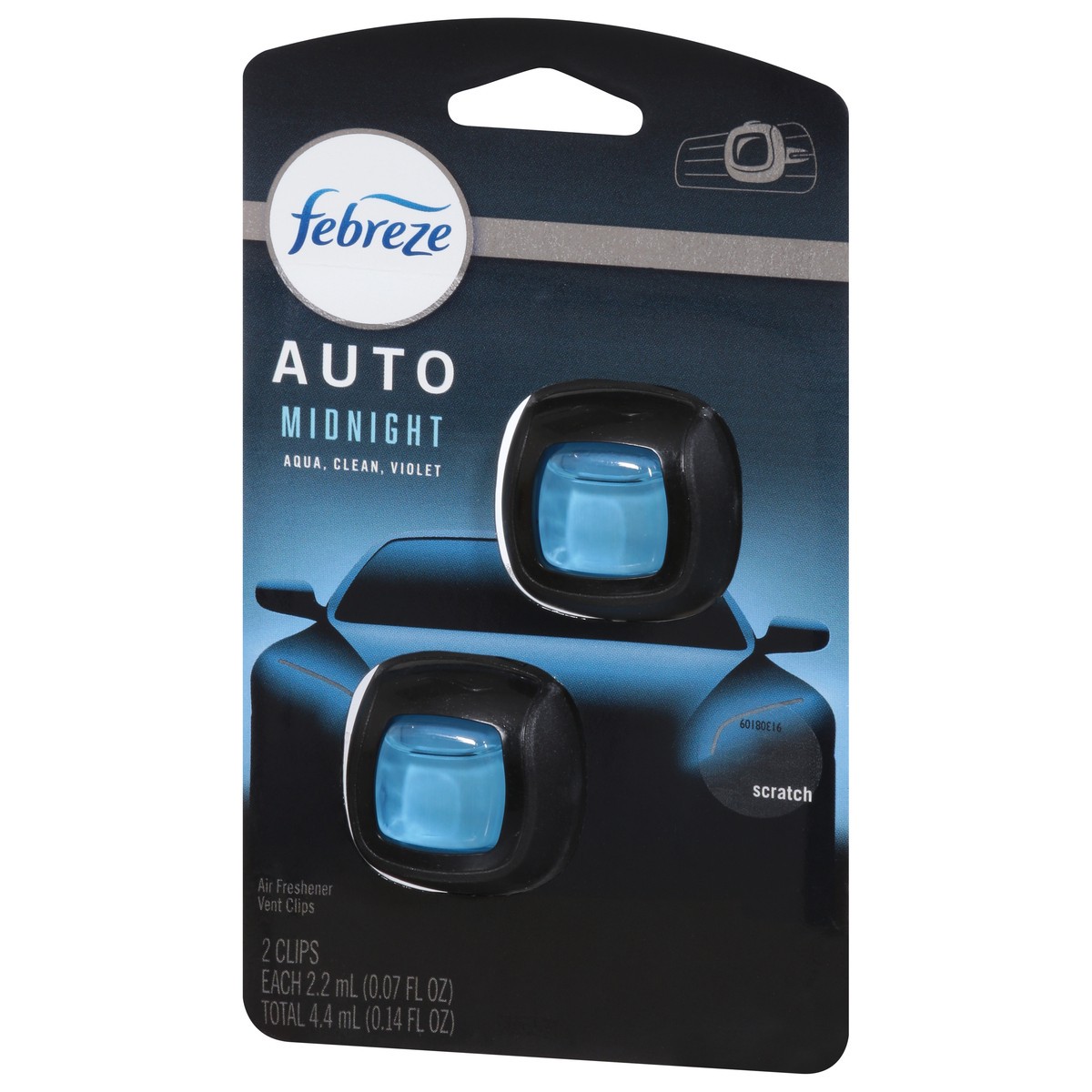 slide 8 of 10, Febreze Auto Midnight Air Freshener 2 ea, 2 ct