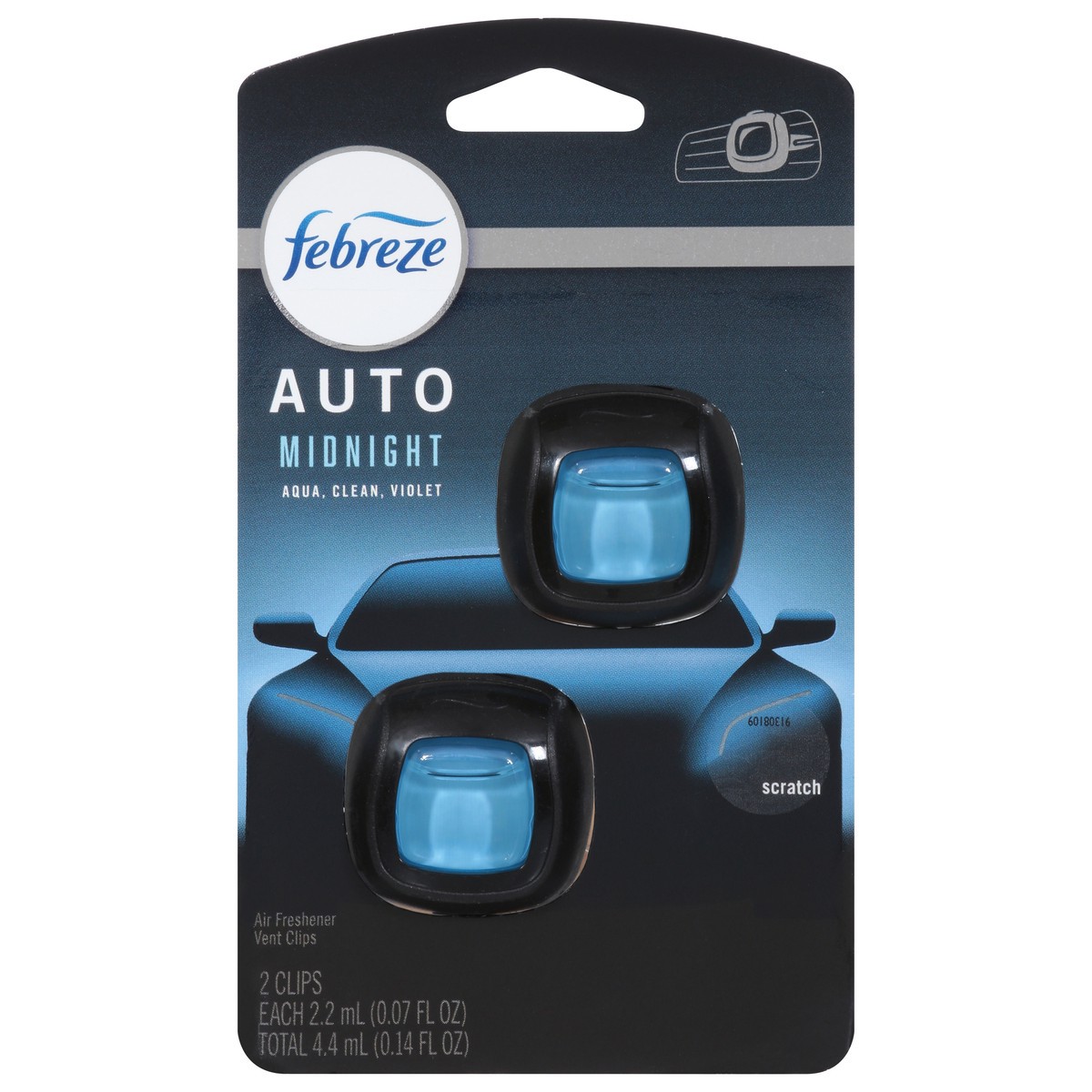slide 7 of 10, Febreze Auto Midnight Air Freshener 2 ea, 2 ct