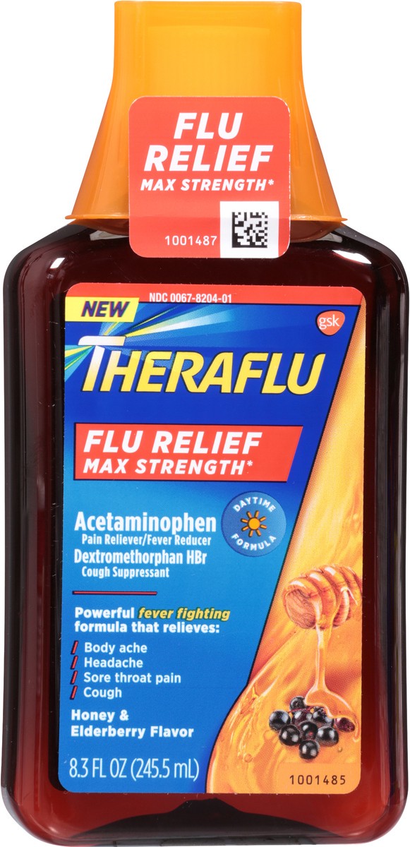 slide 2 of 12, Theraflu Daytime Medicine for Flu Symptom Relief, 8.3 fl oz, 8.3 oz