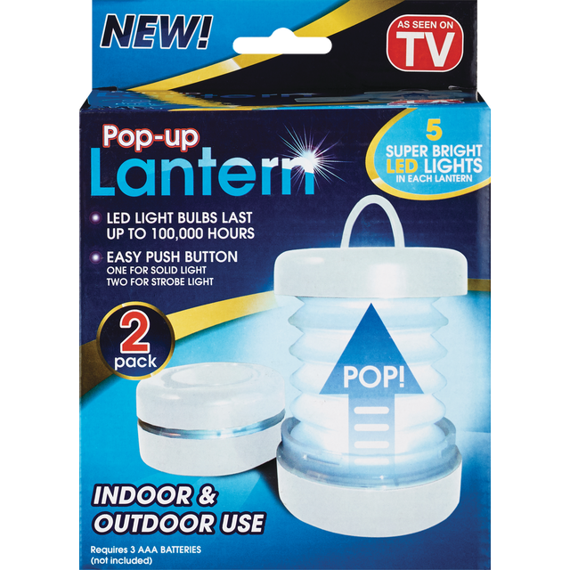 slide 1 of 1, As Seen on TV Pop Up Lantern, 2 ct