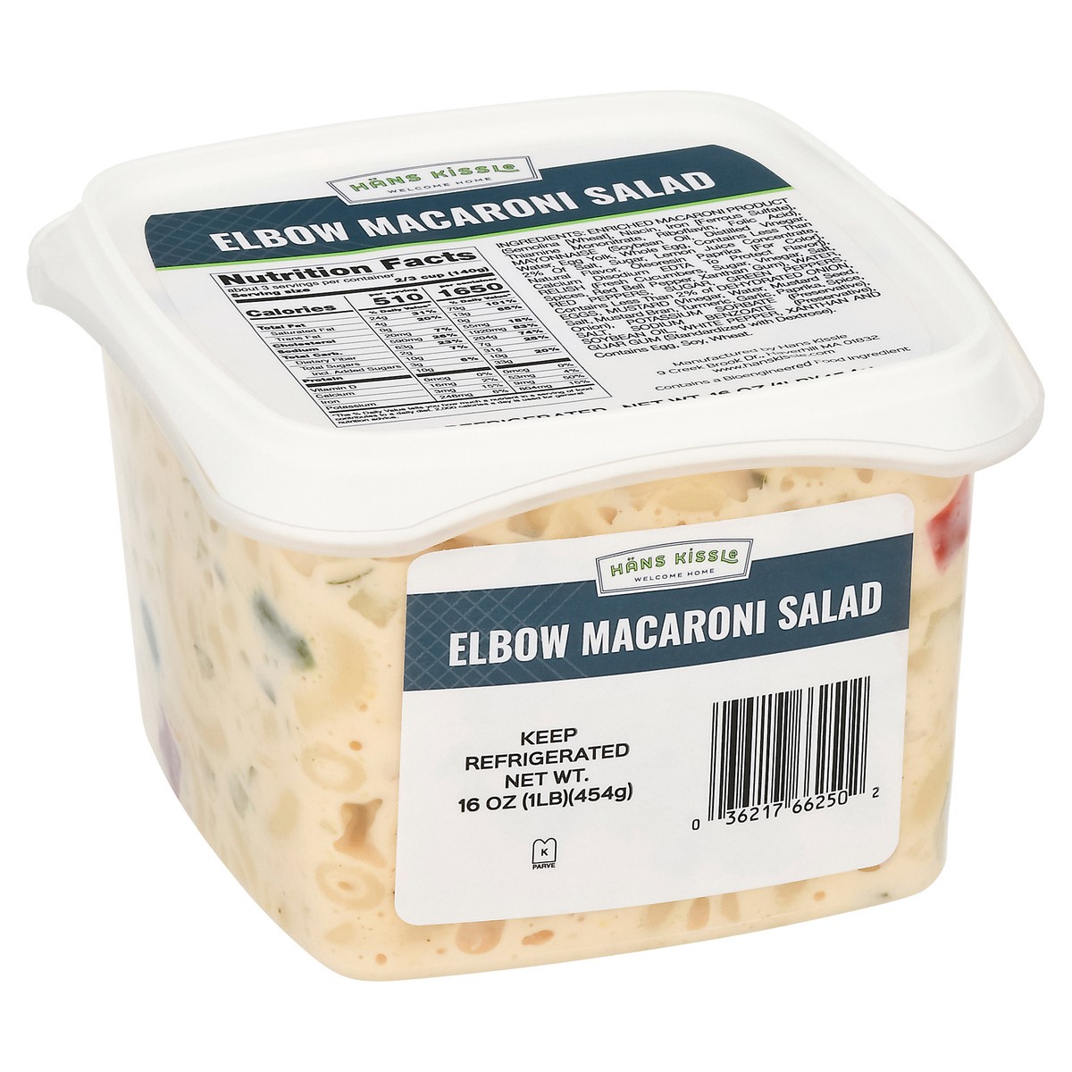slide 2 of 9, Hans Kissle Elbow Macaroni Salad 16 oz, 16 oz