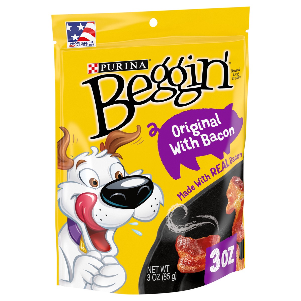 slide 4 of 9, Beggin' Purina Beggin' Strips Real Meat Dog Treats, Original With Bacon - 3 oz. Pouch, 3 oz