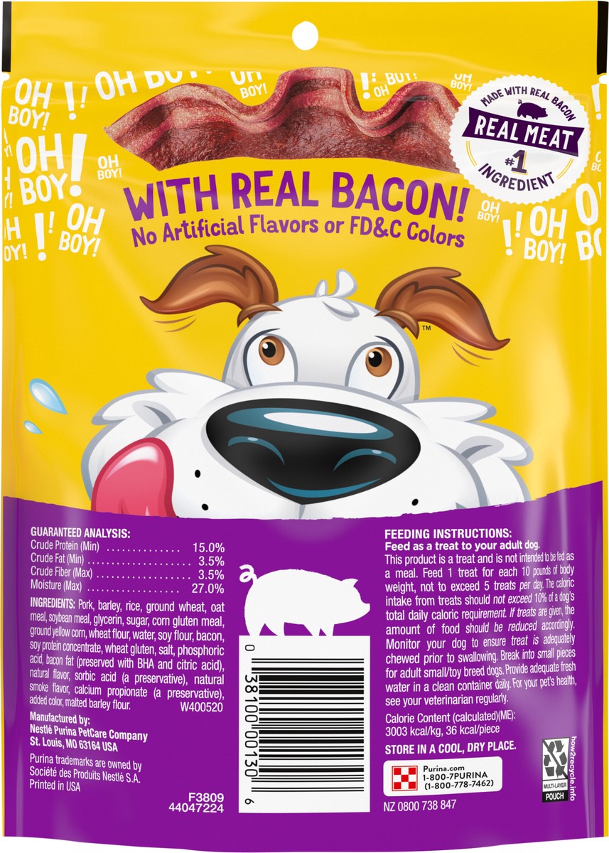 slide 6 of 9, Beggin' Purina Beggin' Strips Real Meat Dog Treats, Original With Bacon - 3 oz. Pouch, 3 oz