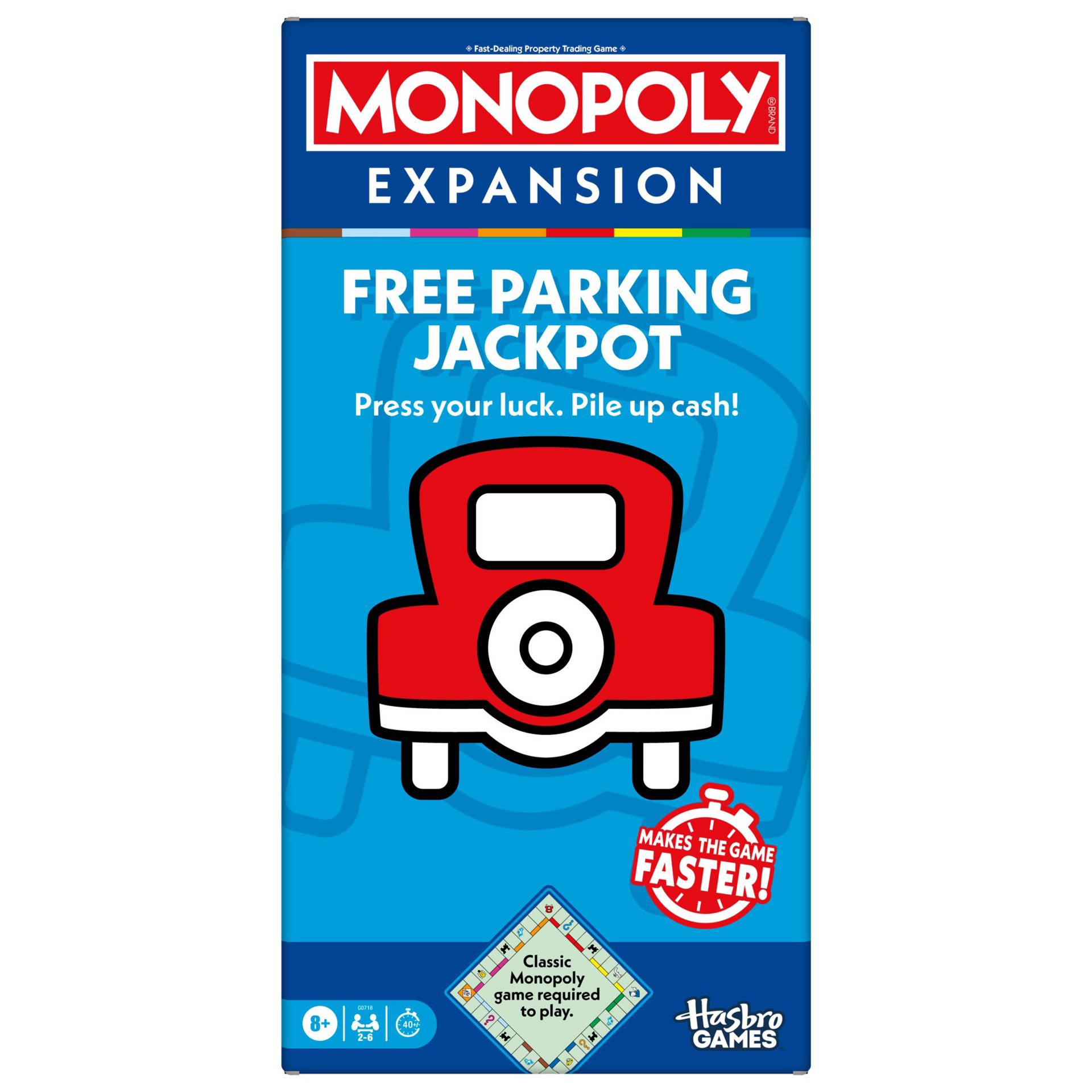 slide 1 of 5, Monopoly Free Parking Jackpot Expansion Pack, 1 ct
