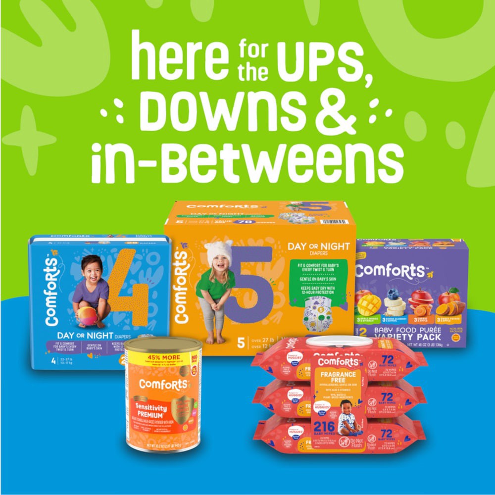 slide 5 of 5, Comforts Pure Cornstarch Baby Powder, 15 oz