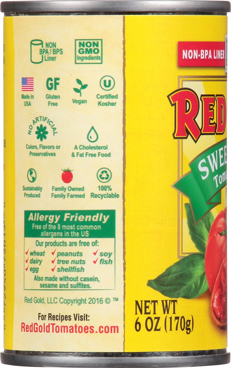slide 8 of 11, Red Gold Sweet Basil Tomato Paste 6 oz, 6 oz