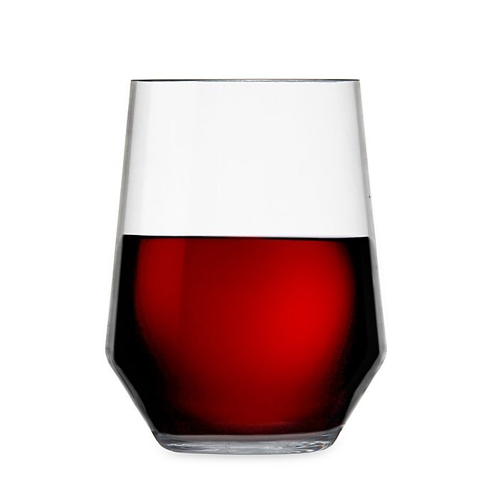 slide 1 of 3, Fortessa Sole Stemless Wine Glass, 19 oz