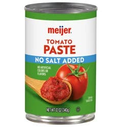 Meijer No Salt Added Tomato Paste, 12 oz