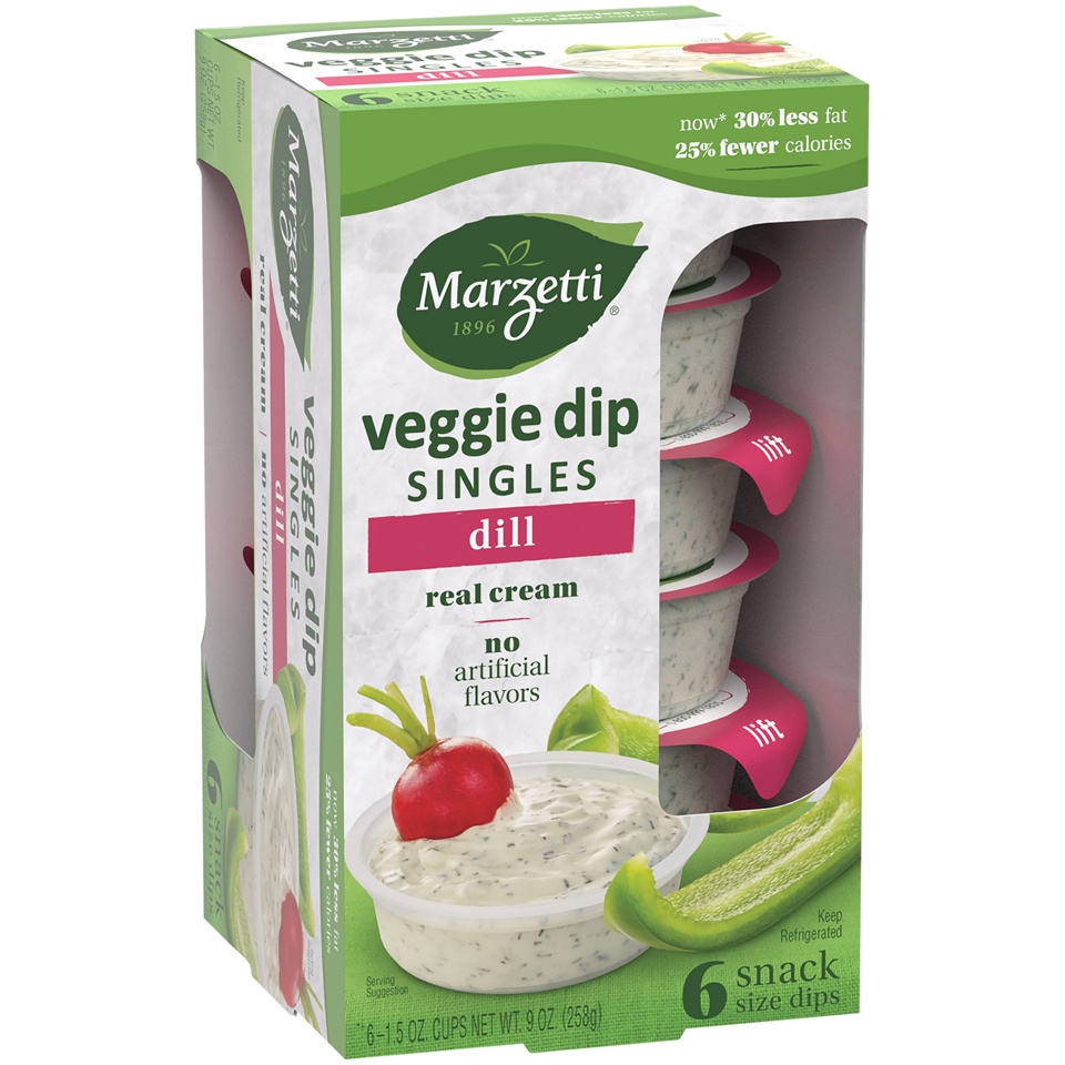 slide 2 of 8, Marzetti Veggie Dip Cups, Dill, 6 ct