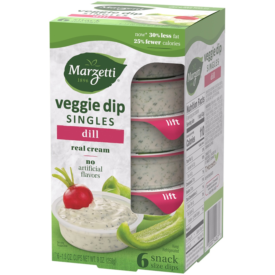 slide 3 of 8, Marzetti Veggie Dip Cups, Dill, 6 ct