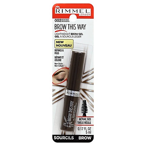 slide 1 of 1, Rimmel Lightweight Browed Brown -., 17 fl oz