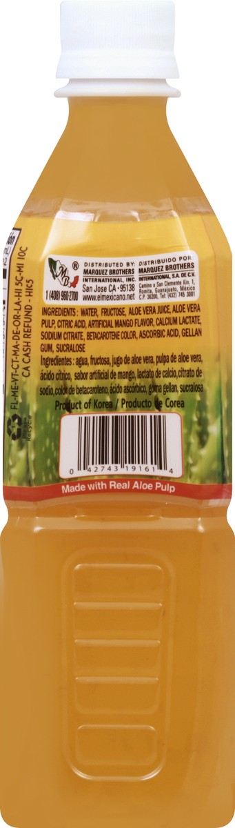 slide 2 of 9, El Mexicano Aloe Vera Drink 16.9 oz, 16.9 fl oz