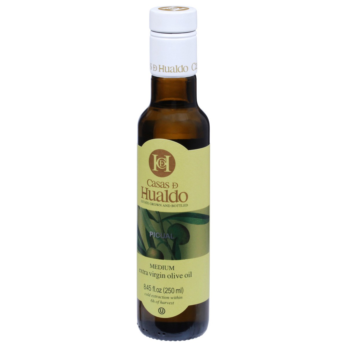 slide 3 of 10, Casas de Hualdo Medium Picual Extra Virgin Olive Oil 8.45 fl oz, 8.45 fl oz