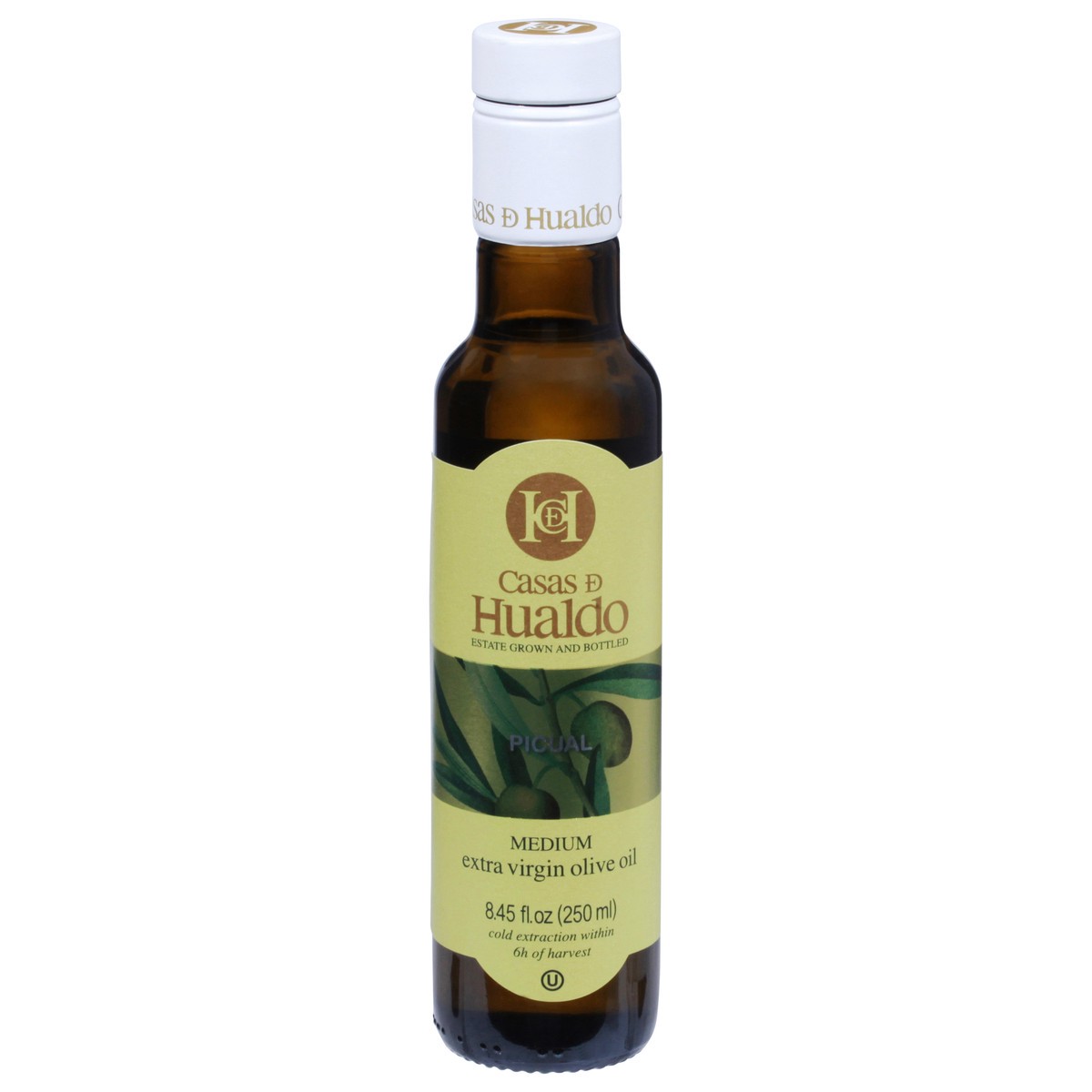 slide 4 of 10, Casas de Hualdo Medium Picual Extra Virgin Olive Oil 8.45 fl oz, 8.45 fl oz