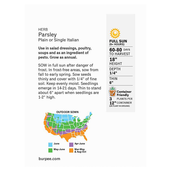slide 4 of 5, Burpee Parsley Seeds, 1 ct
