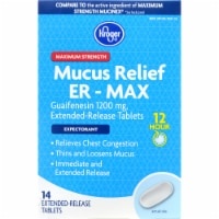 slide 1 of 1, Kroger Mucus Relief Expectorant Tablets, 14 ct