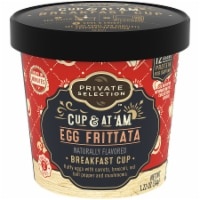 slide 1 of 1, Private Selection Egg Frittata Cup & At A.M. Breakfast Cup, 1.22 oz