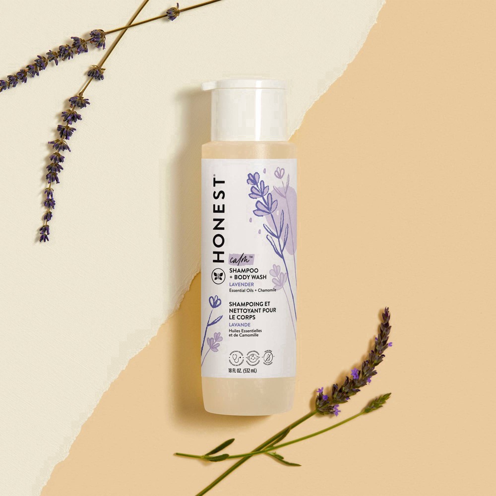slide 12 of 21, Honest Calm Lavender Shampoo + Body Wash 18 fl oz, 18 fl oz