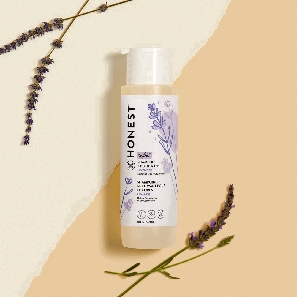 slide 16 of 21, Honest Calm Lavender Shampoo + Body Wash 18 fl oz, 18 fl oz